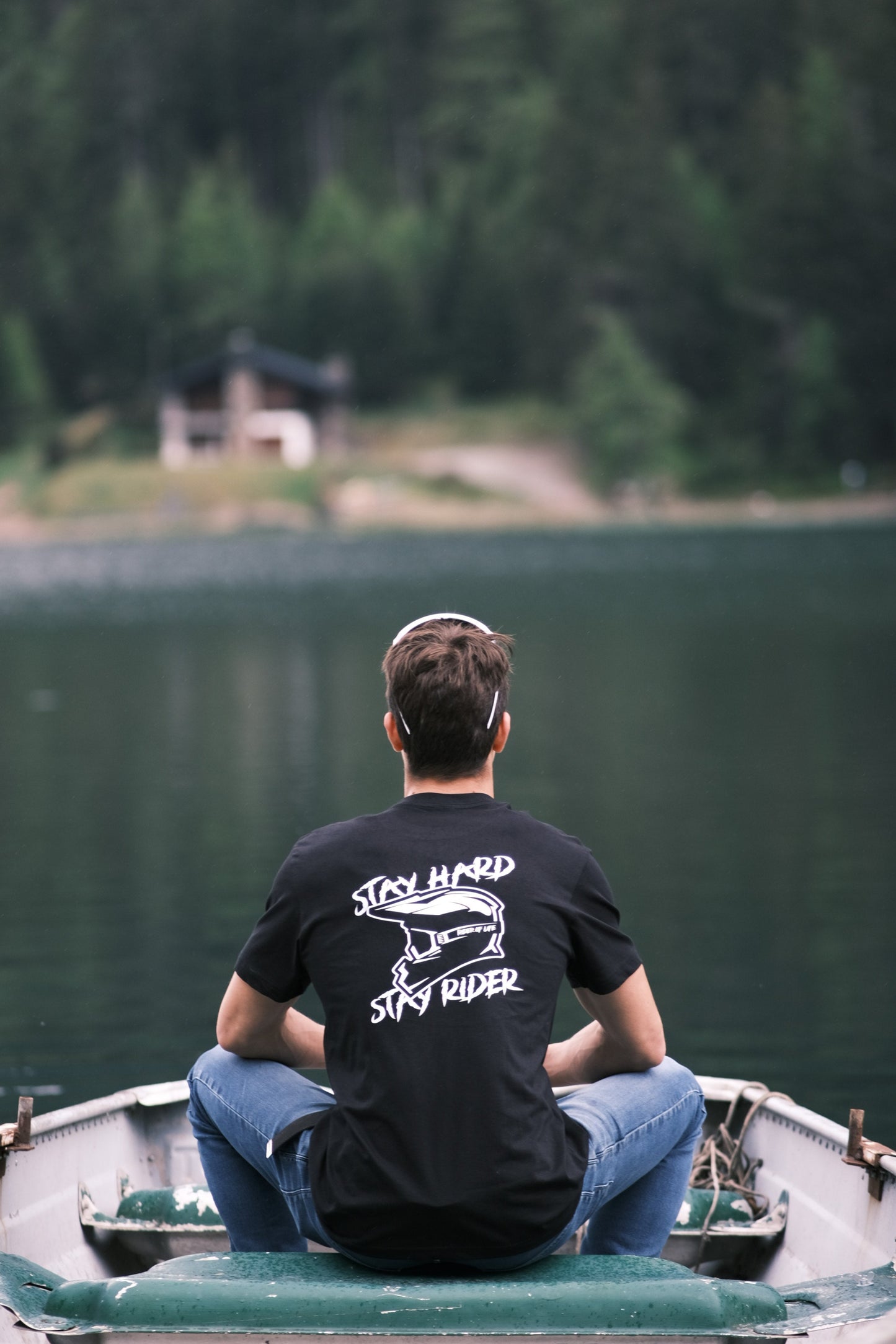 T-shirt Stay Hard Stay Rider 100% Coton