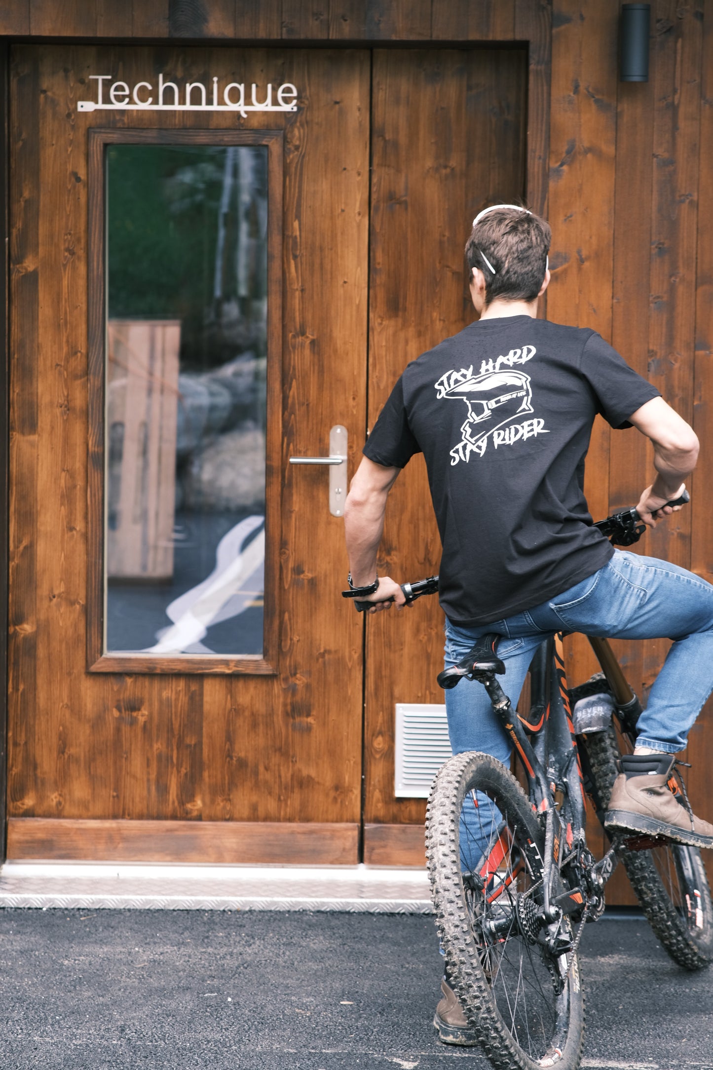 T-shirt Stay Hard Stay Rider 100% Coton
