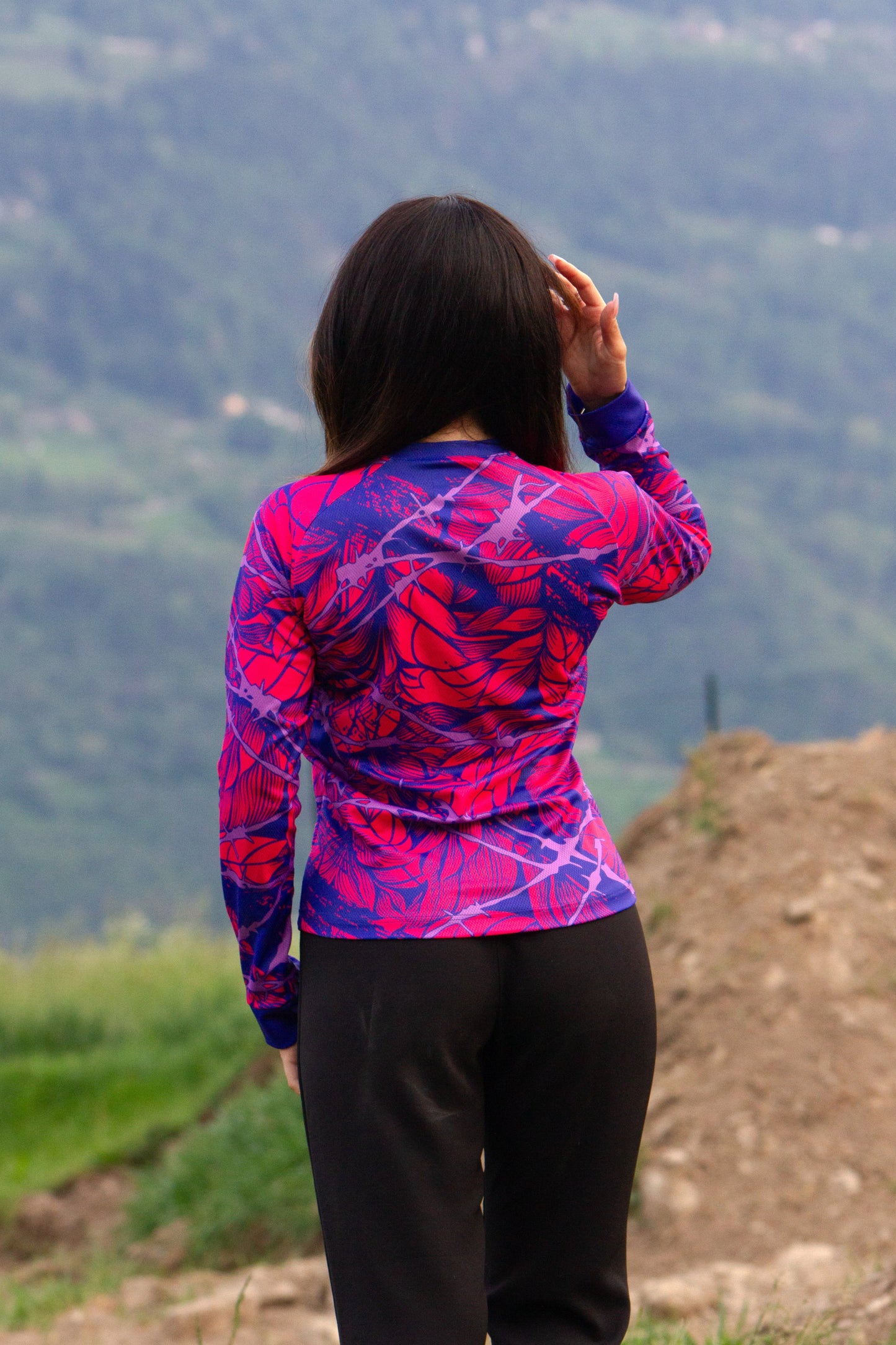 All-Riding T-shirt Fleurs de Montagne – 100% Créé dans les Alpes Femme