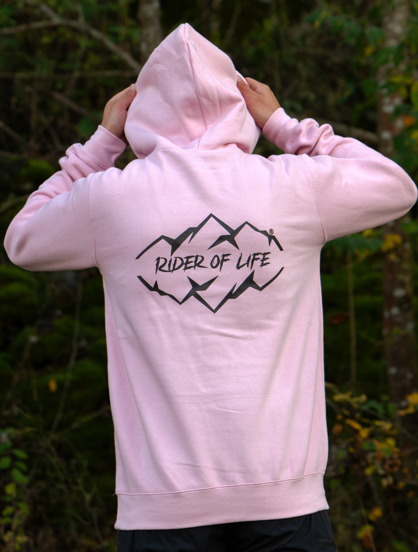 RIDER MAN HOODIE ROSE