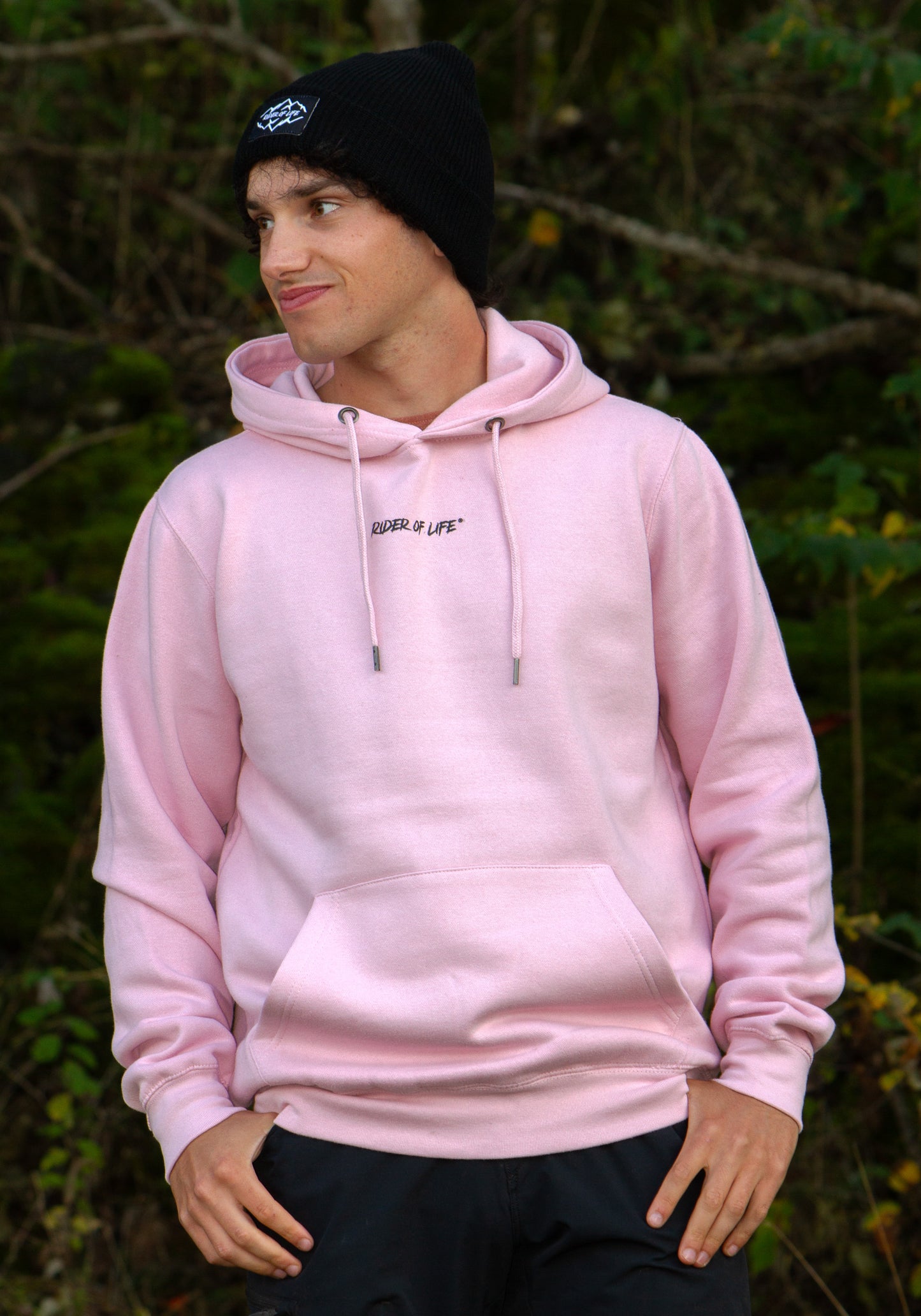 RIDER MAN HOODIE ROSE